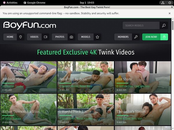 Boy Fun Discount Membership