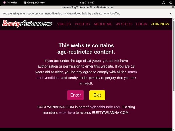 Bustyarianna.com Members Area