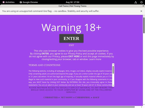 Cali Teens Account And Passwords