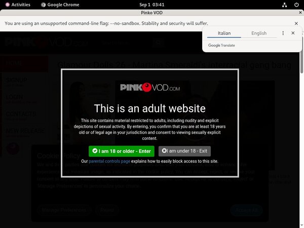 Discount Pink O VOD Membership