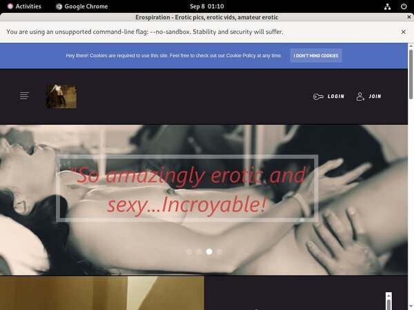 Erospiration Sign Up Again