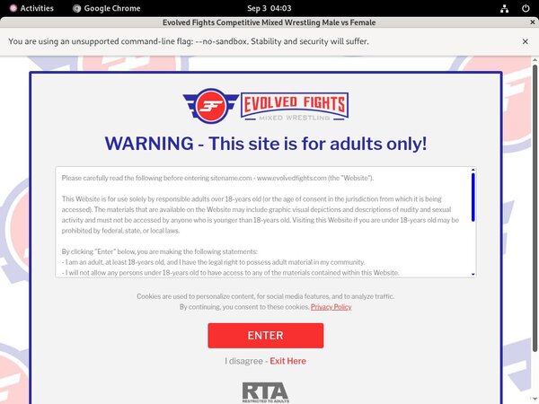 Evolvedfights.com Free Login Password