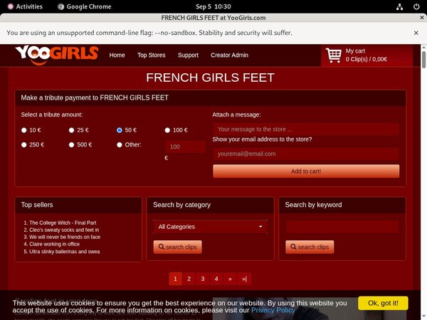 FRENCH GIRLS FEET Free Trial Account