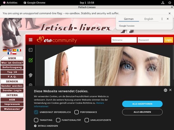Fetisch Live Sex Promo Offer