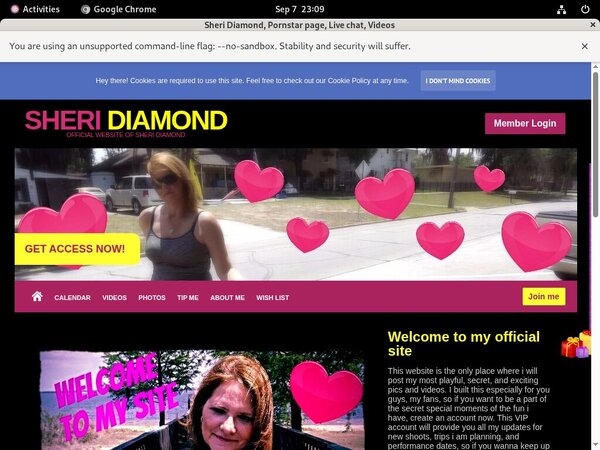Free Accounts In SheriDiamond