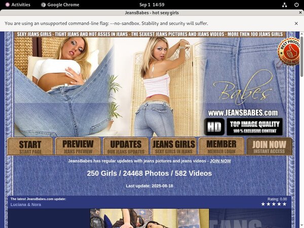 Free Jeansbabes.com Passwords 2018