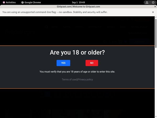 GirlyCast.com Payment Form