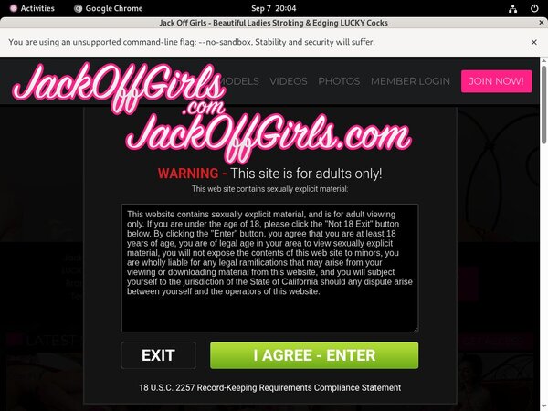 Jack Off Girls Account New