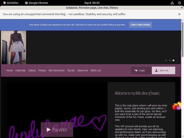 Luvlylarae.modelcentro.com Create Account