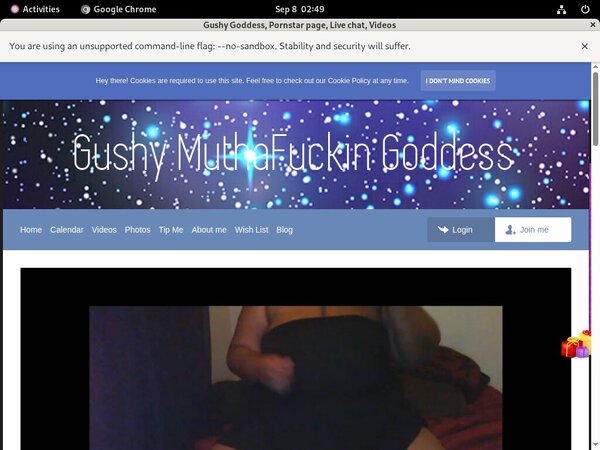 Make Gushy Goddess Account