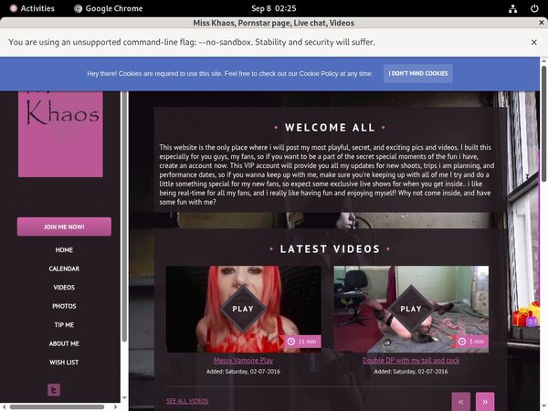 Miss Khaos Subscriptions