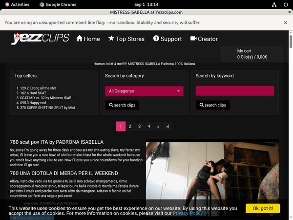 Mistress Isabella Free Trial Pw