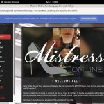 Mistressonline Discount Acc