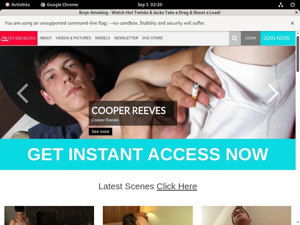 New Boys Smoking Promo Code