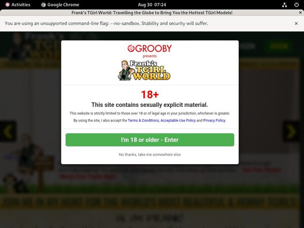 Passwords Franks T-Girl World