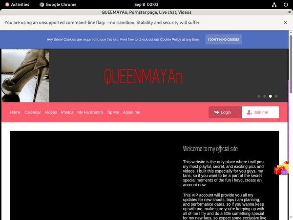 Queenmayan.modelcentro.com Paypal Payment