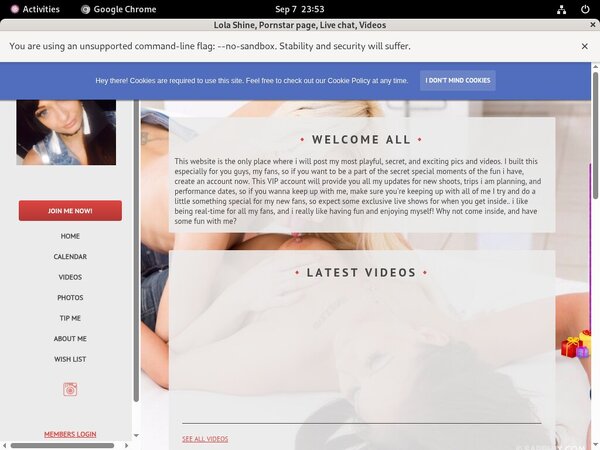 Special Lolashine.modelcentro.com Free Trial