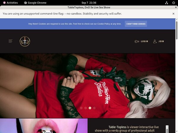 TableTopless Discounted Membership