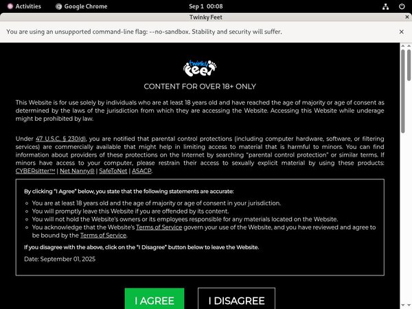 Twinkyfeet.com Trial Cost