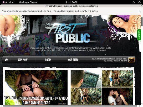 My First Public Full Length Videos My First Public Full Length Videos